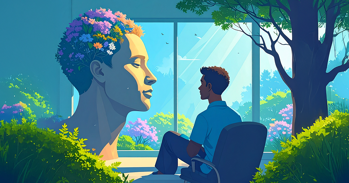 Abstract futuristic graphic representing data and prediction.